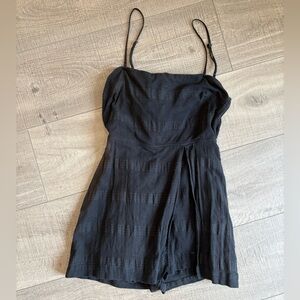 Free People Black Beachy Skort Dress